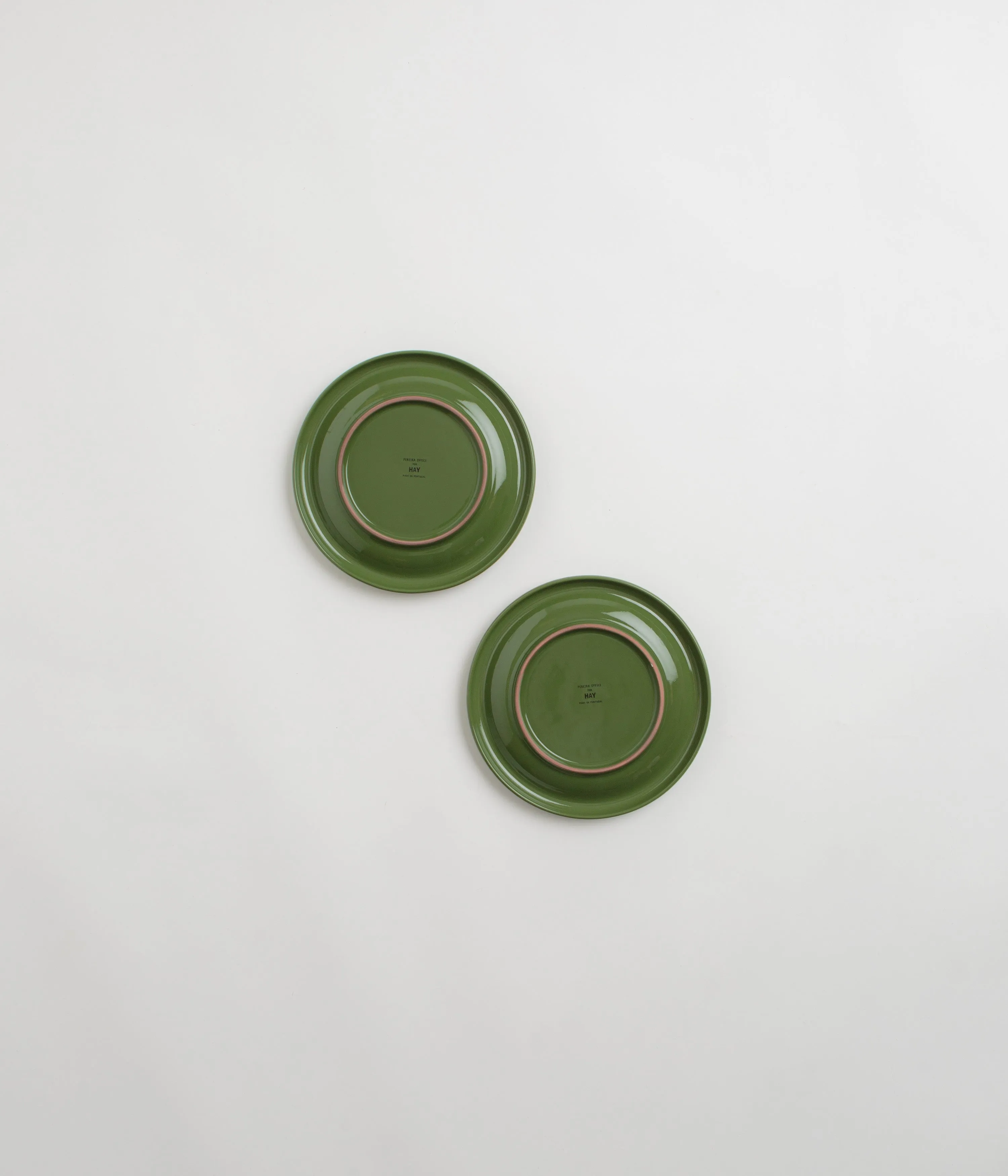 HAY 18cm Barro Plate (Set of 2) - Green