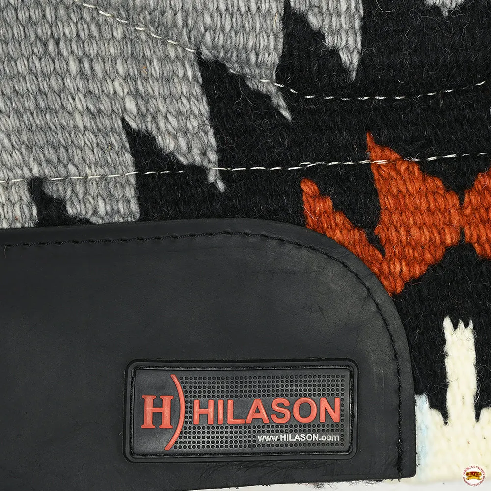 HILASON 34x36 In Western Horse Saddle Blanket Wool Pad Blue