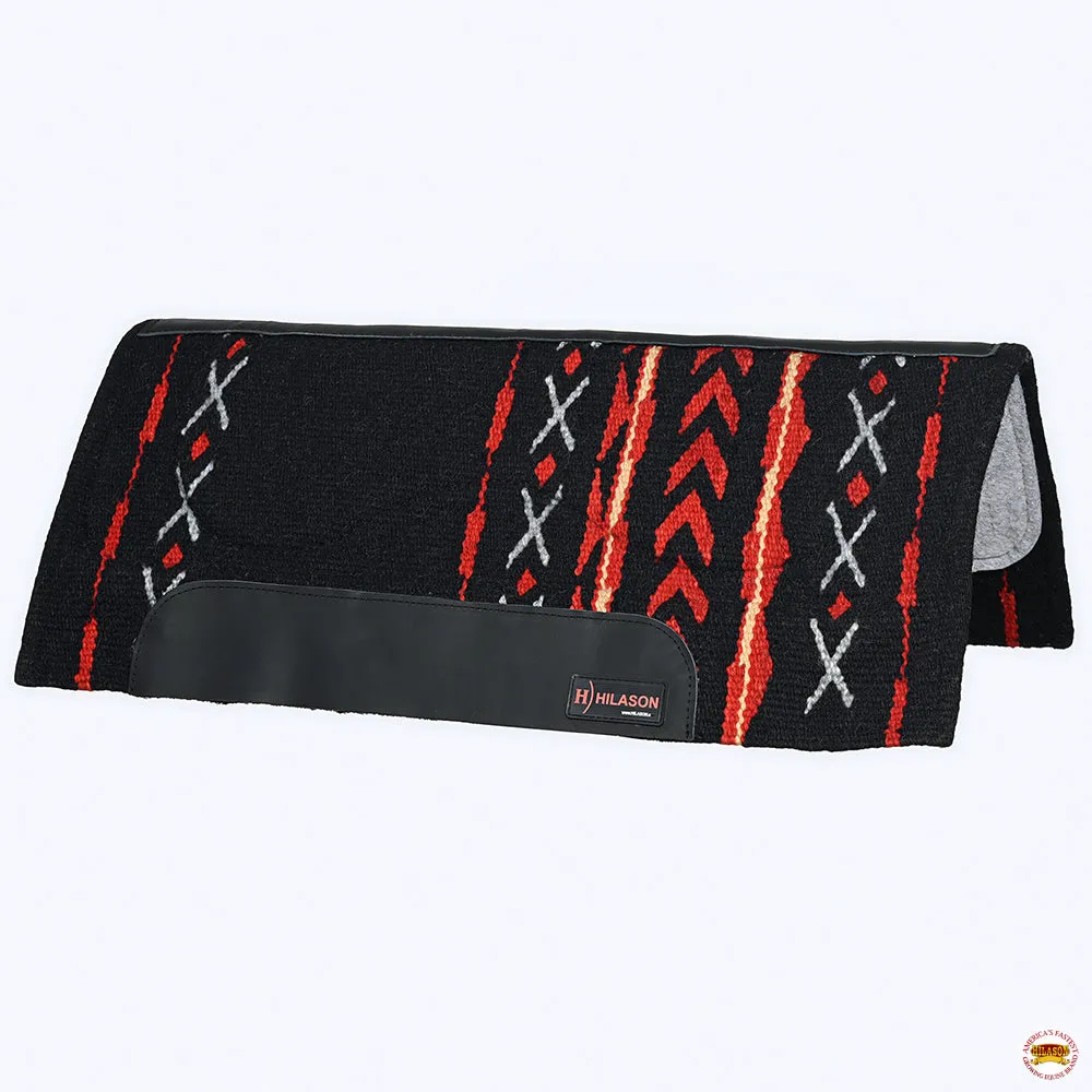 HILASON 34x36 In Western Horse Saddle Blanket Wool Pad Blue