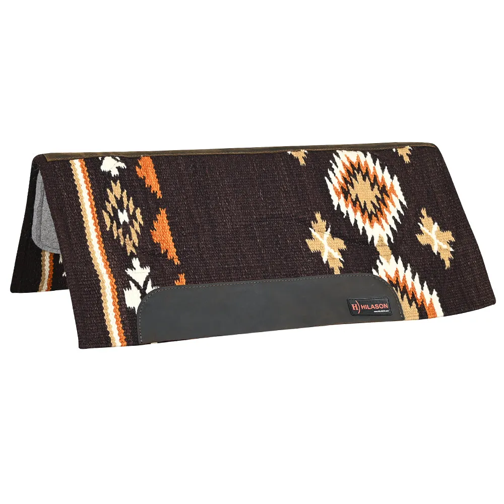 HILASON 34x36 In Western Horse Saddle Blanket Wool Pad Blue