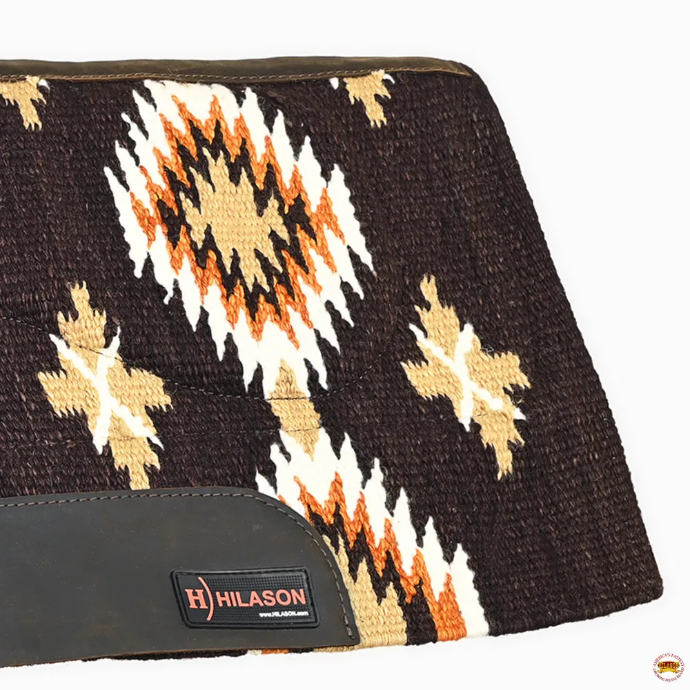 HILASON 34x36 In Western Horse Saddle Blanket Wool Pad Blue