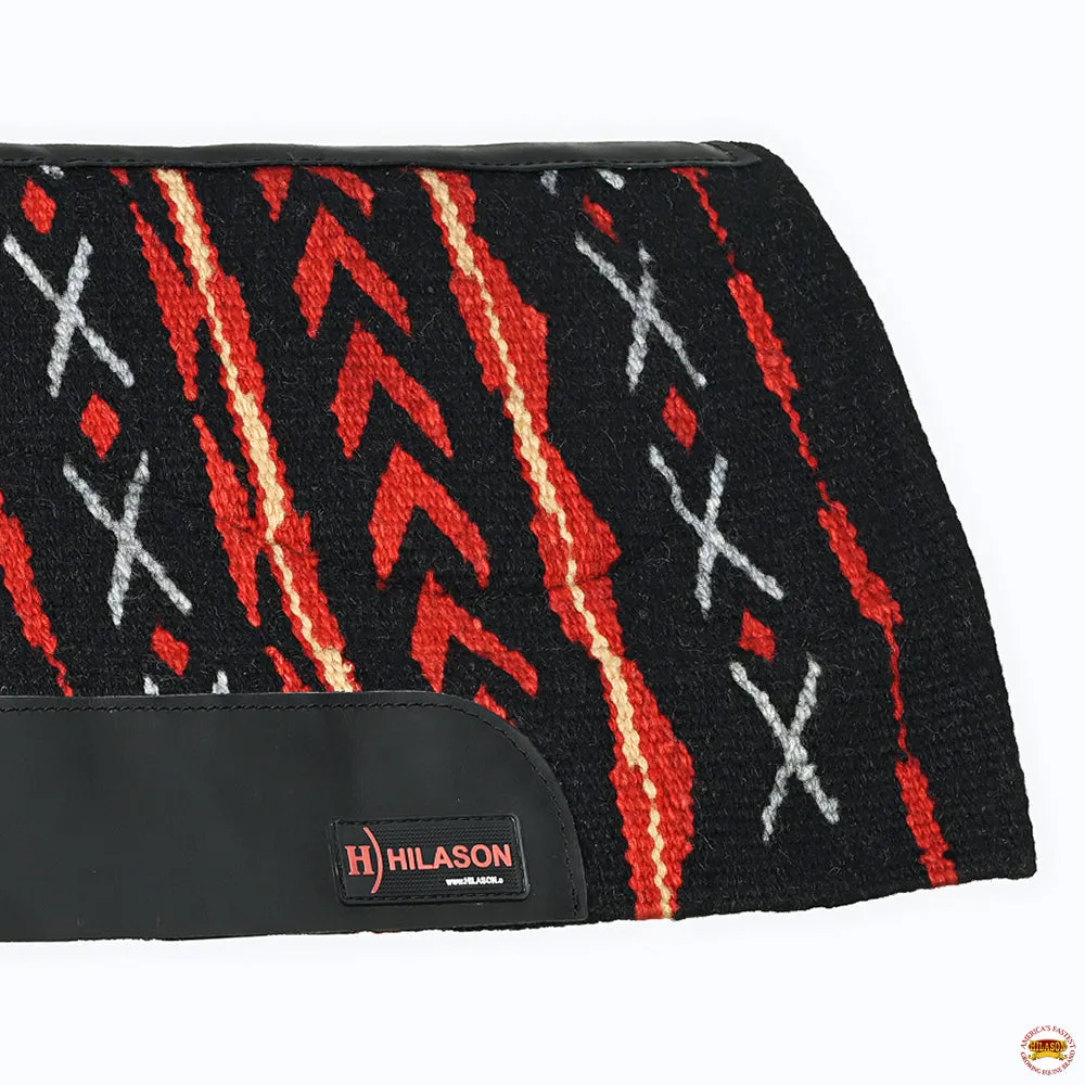 HILASON 34x36 In Western Horse Saddle Blanket Wool Pad Blue