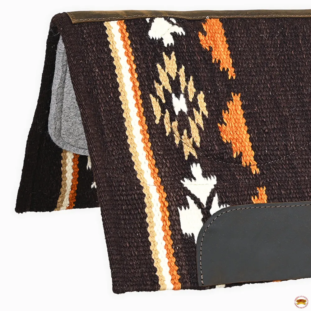 HILASON 34x36 In Western Horse Saddle Blanket Wool Pad Blue