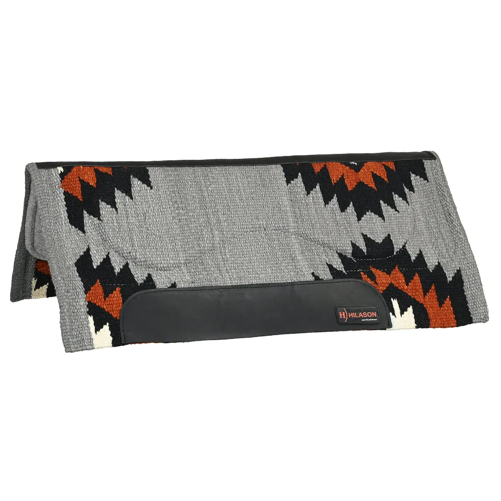 HILASON 34x36 In Western Horse Saddle Blanket Wool Pad Blue