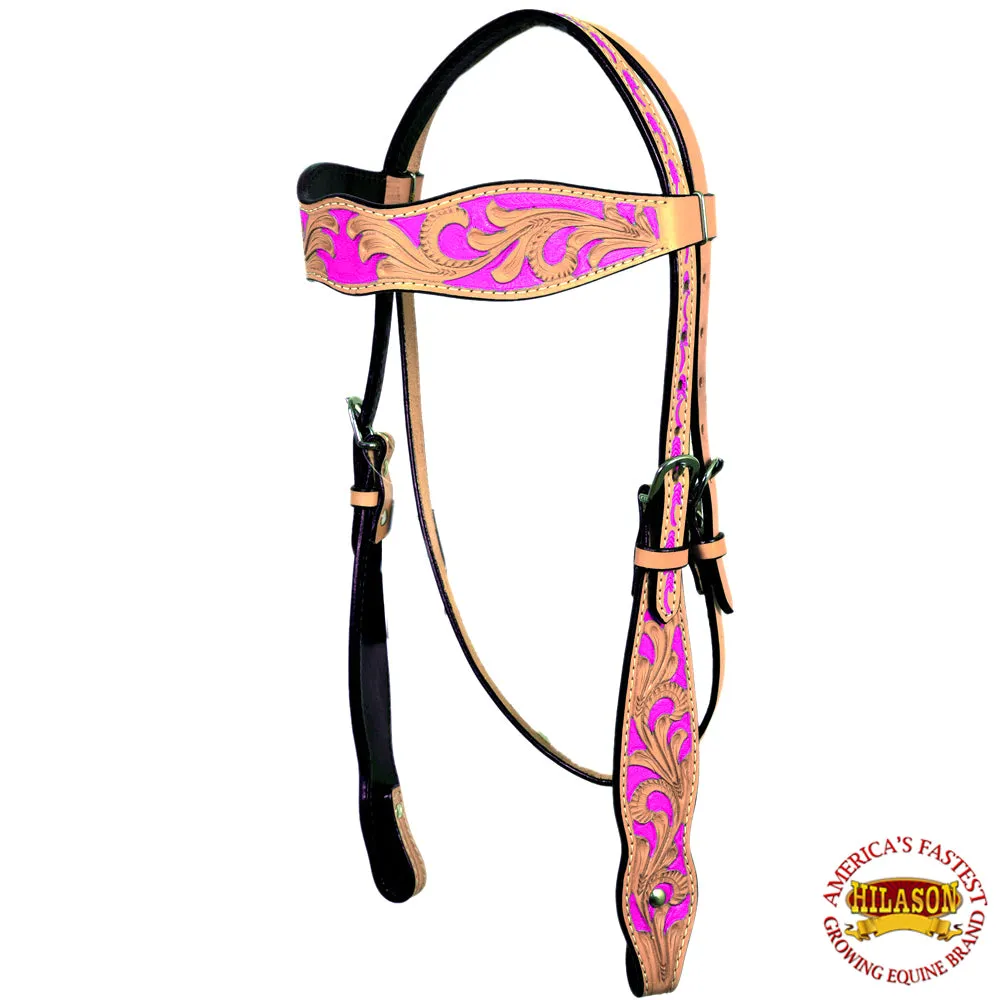 Hilason Western Horse Headstall Tack Bridle American Leather
