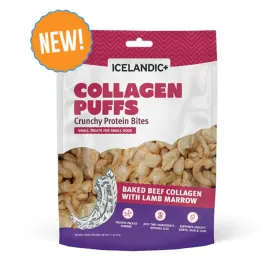 Icelandic  Beef Collagen Puffs with Lamb Marrow Treats for Small Dogs 1.3oz