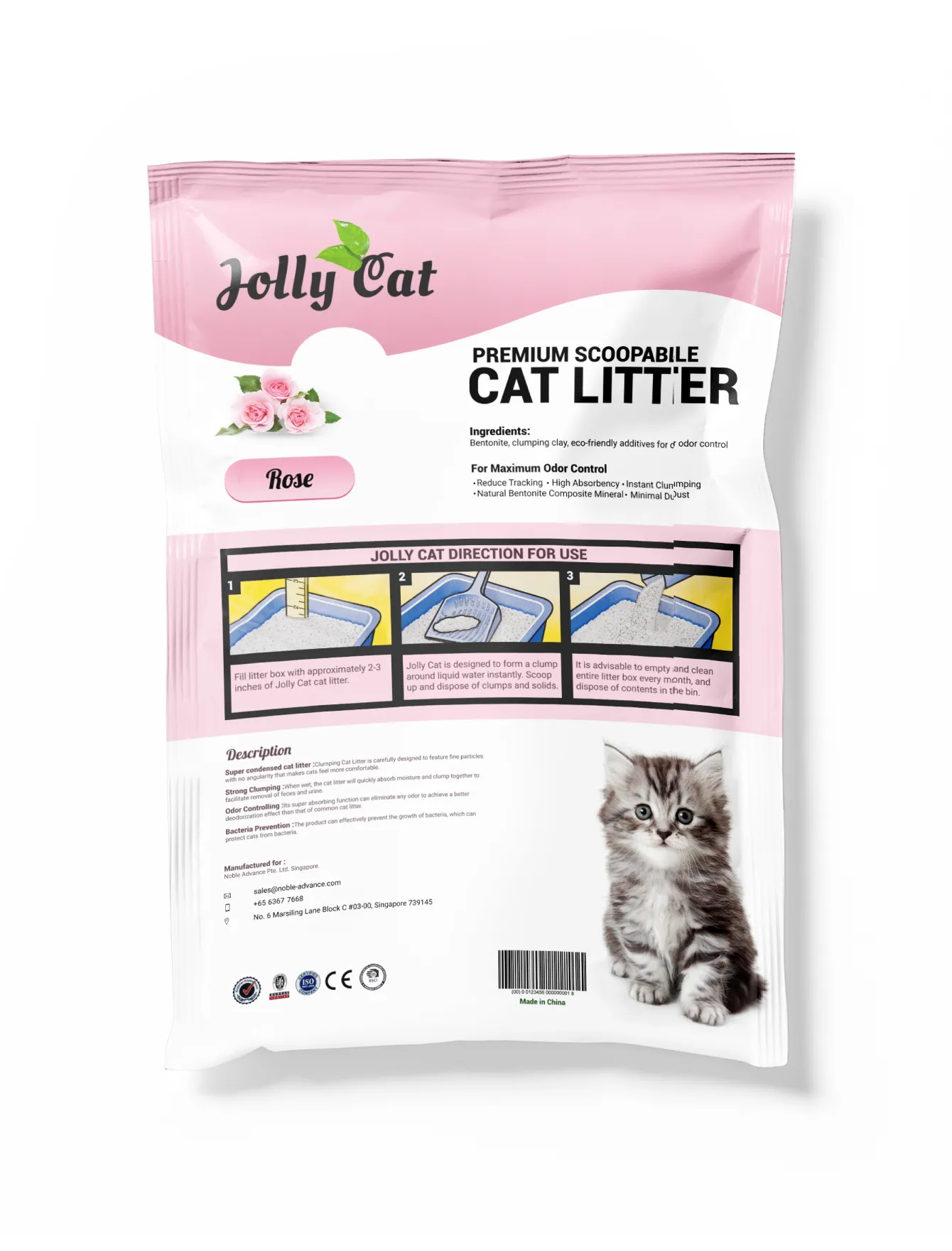 Jollycat Rose Cat Litter 10L