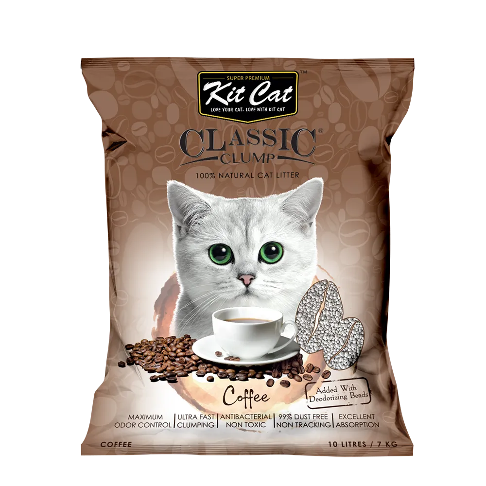 KitCat Cat Classic Clump Litter Coffee 7kg