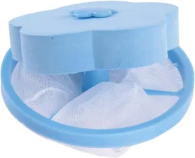 Laundry Filter Floating Laundry Bag Laundry Filter Mesh Hair Remover Floating Ball for Household for Bathroom for Washing ([Blue])