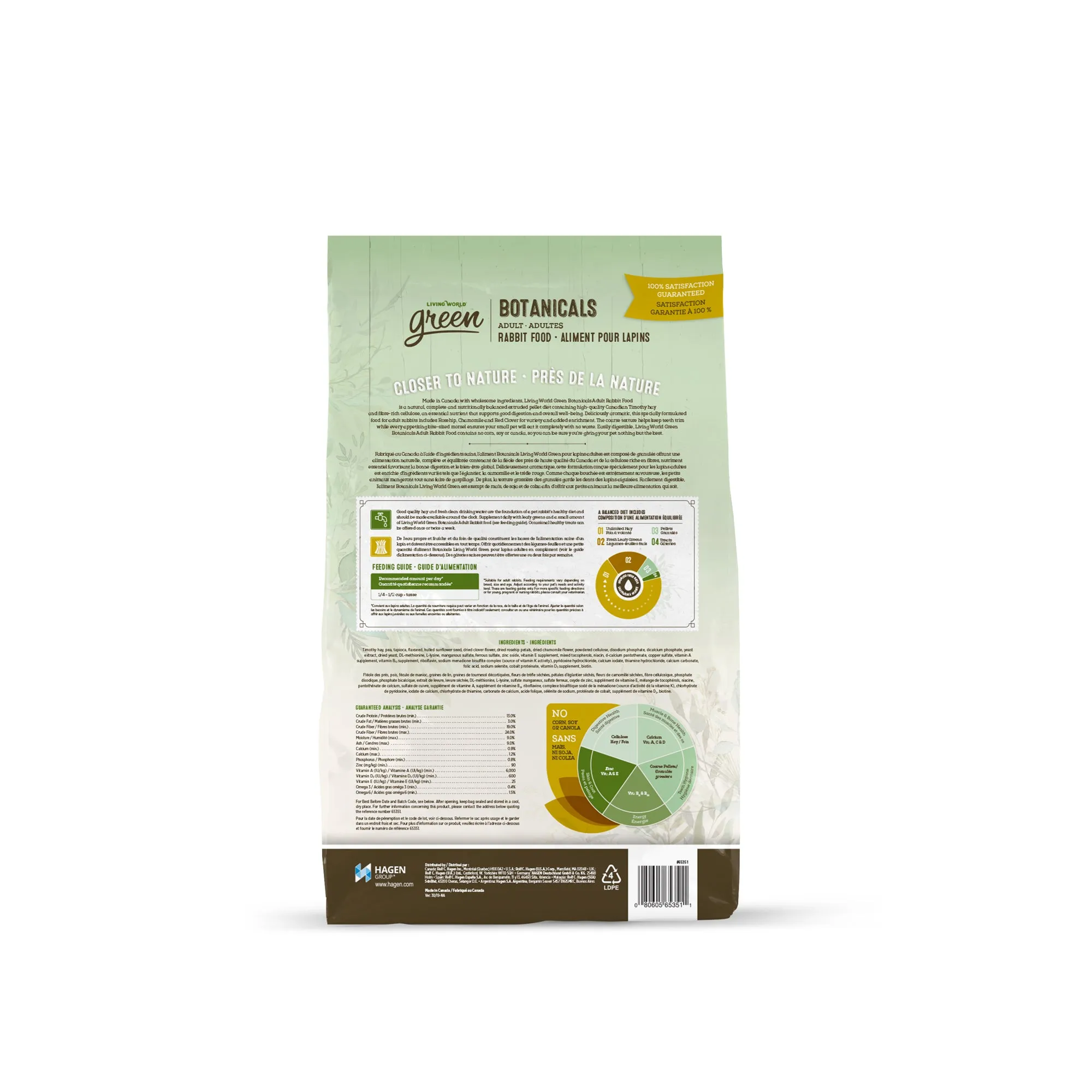 Living World Green Botanicals Adult Rabbit Food