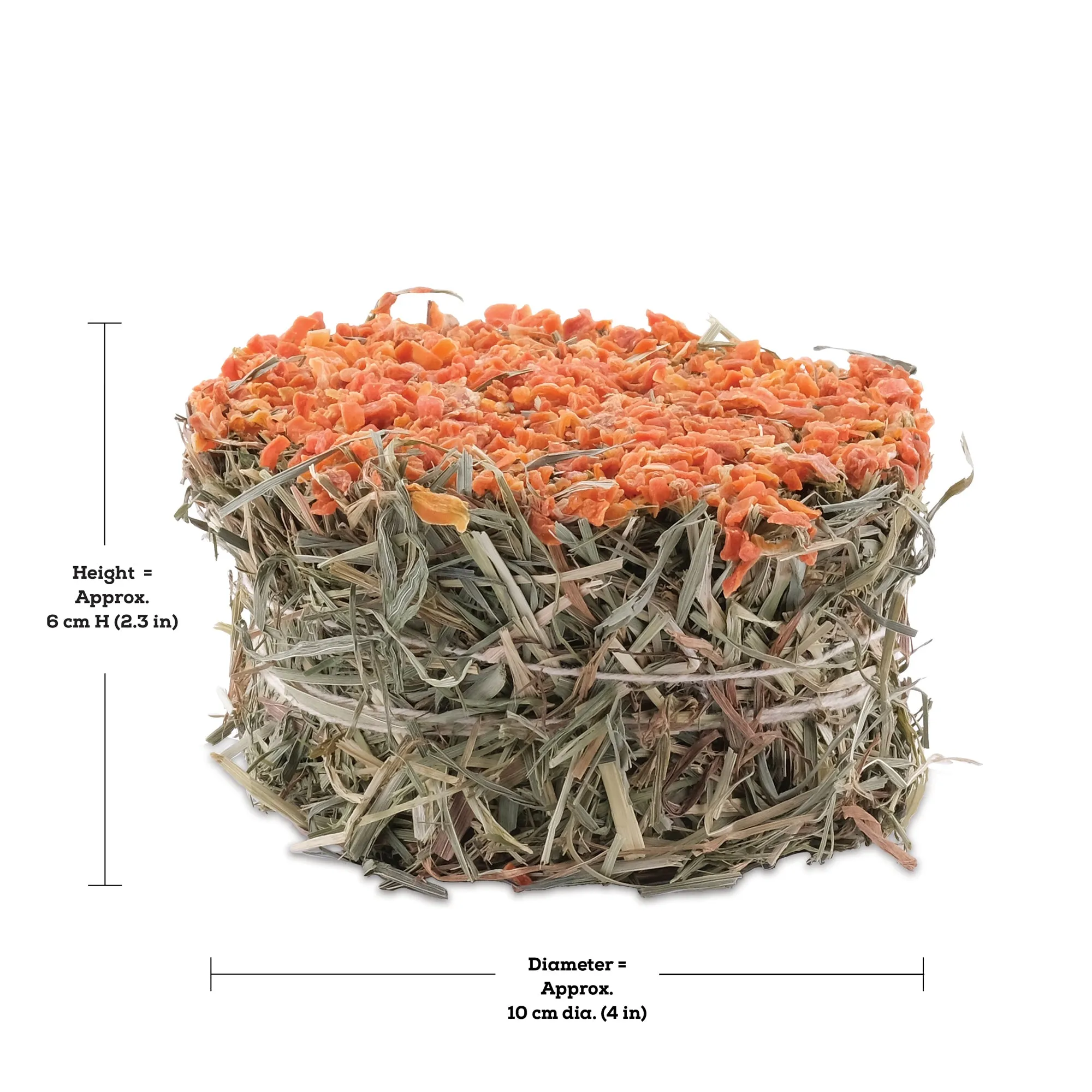 Living World Green Botanicals Hay Cake - Carrot - 75 g (2.6 oz)