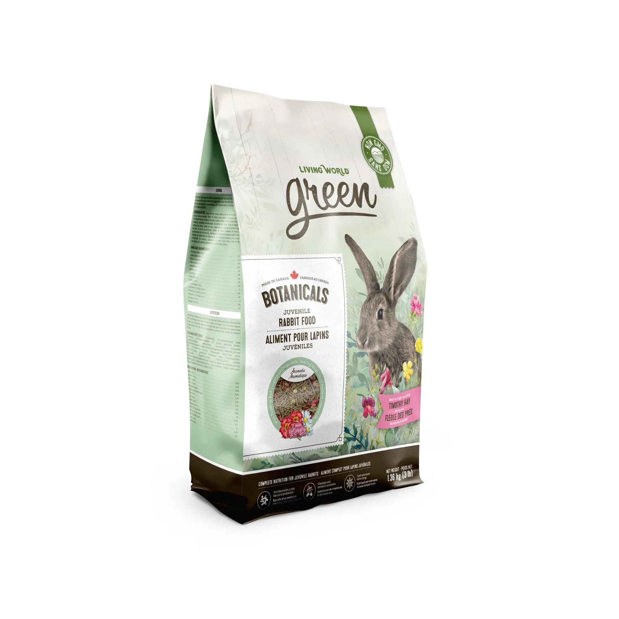 Living World Green Botanicals Juvenile Rabbit Food - 1.36 kg (3 lbs)