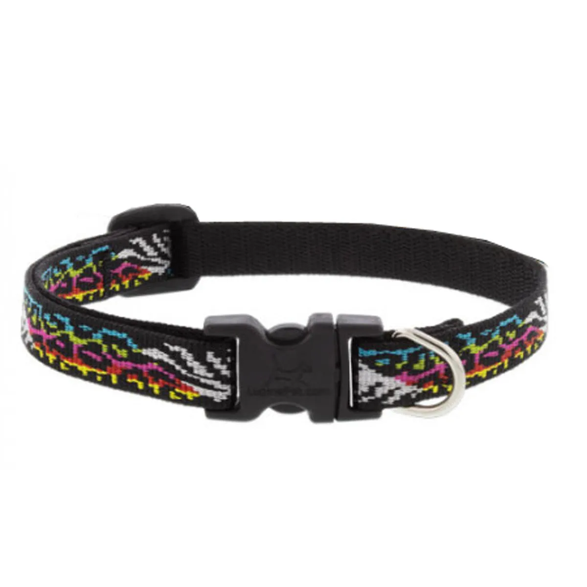 Lupine Adjustable Dog Collar 1/2" Wide X 10"-16" Neck Size Wild Side
