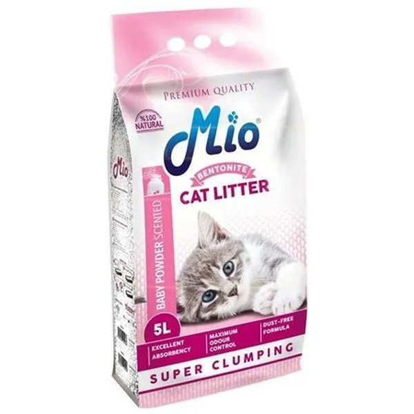 Mio Bentonite Cat Litter Baby Powder