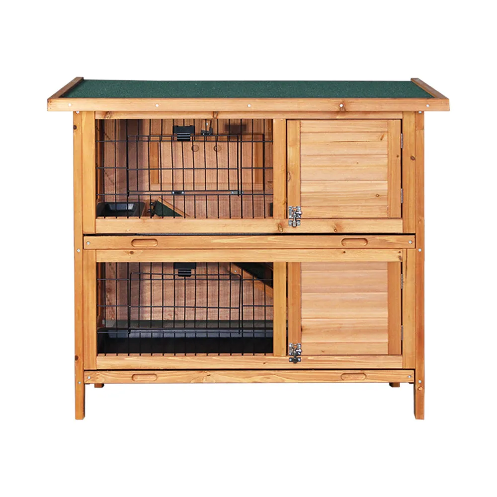 NNEDSZ 2 Storey Wooden Rabbit Hutch