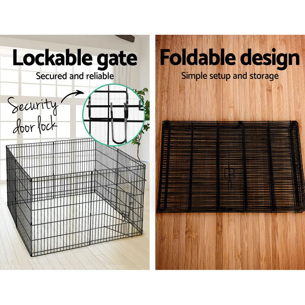 NNEDSZ 2X30 8 Panel Pet Dog Playpen Puppy Exercise Cage Enclosure Fence Play Pen