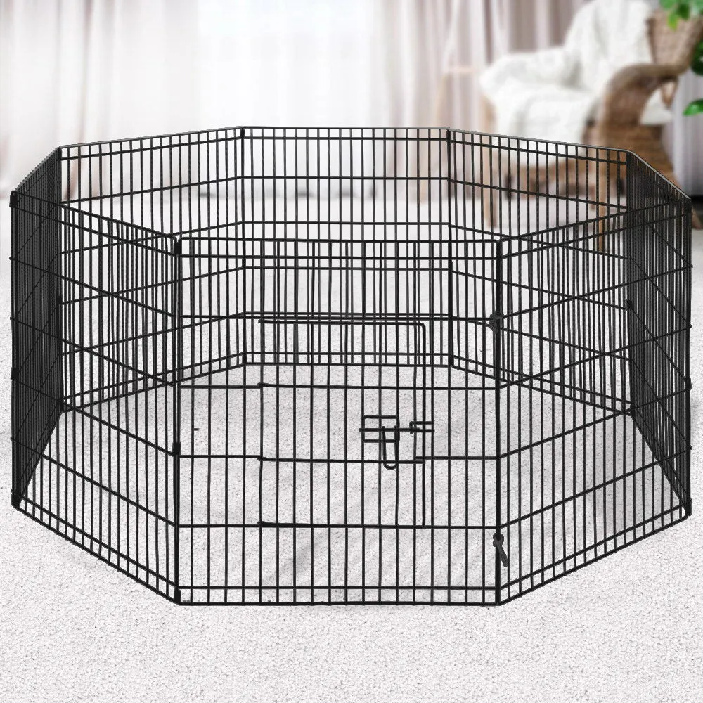 NNEDSZ 2X30 8 Panel Pet Dog Playpen Puppy Exercise Cage Enclosure Fence Play Pen