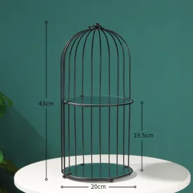 Nordic Simple Wrought Iron Golden Bird Cage Multi-Layer Rack
