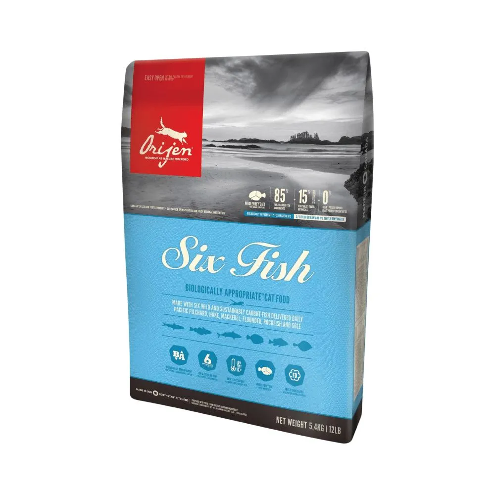 Orijen Six Fish Dry Cat Food 1.8kg