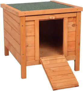 Outdoor Wooden Chicken Coop,Multi-Level Hen House, WaterproofPet Rabbit Hutch Chiken Coop Cage Hen House Poultry Cage with Ramps, Run, Nesting Box, Wire Fence (20'')