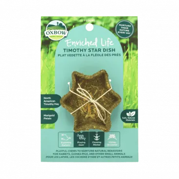 Oxbow Enriched Life - Timothy Star Dish