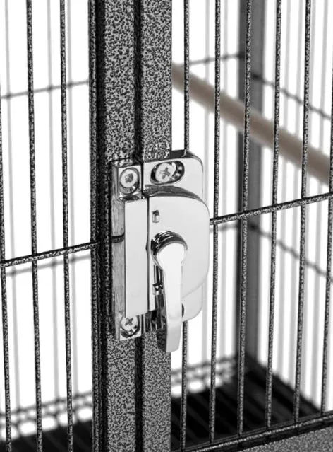 PARROT CAGE FRONT VIEW - ANTIQUE BLACK