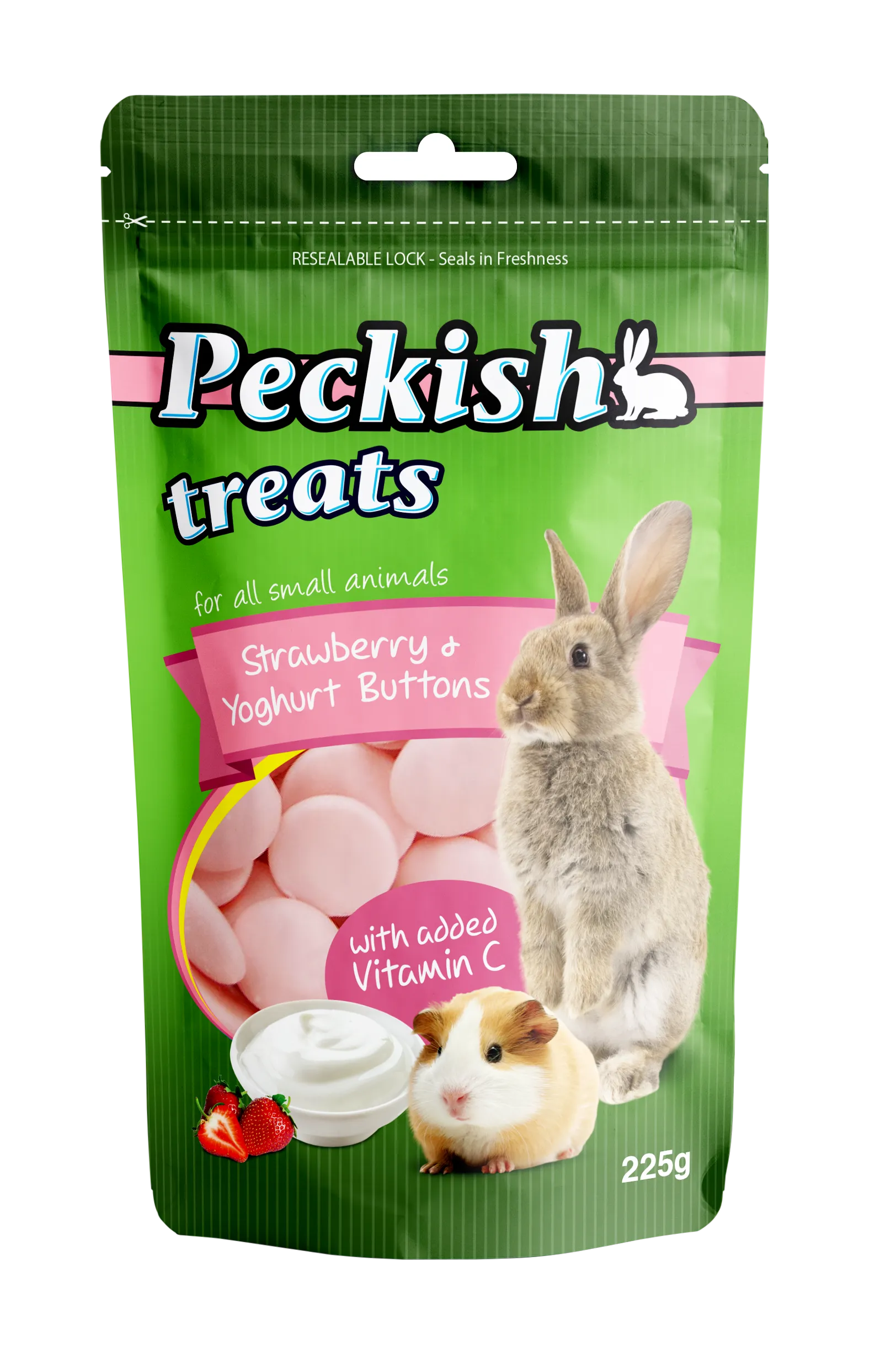 Peckish - Small Animal Strawberry & Yoghurt Treat 225g