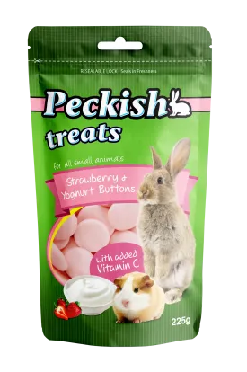Peckish - Small Animal Strawberry & Yoghurt Treat 225g