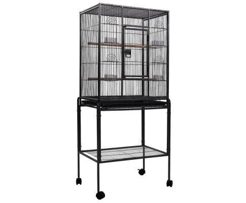 Pet Bird Cage with Feeders 144CM