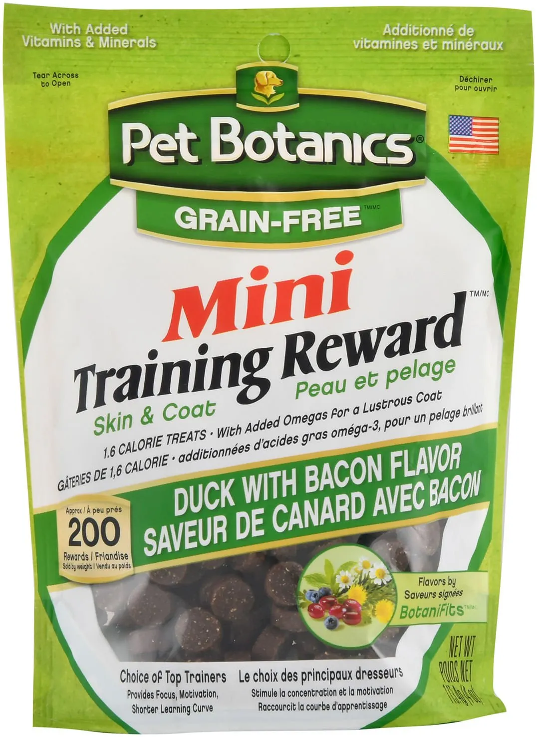 Pet Botanics Grain-Free Training Rewards Mini Treats, 4 oz