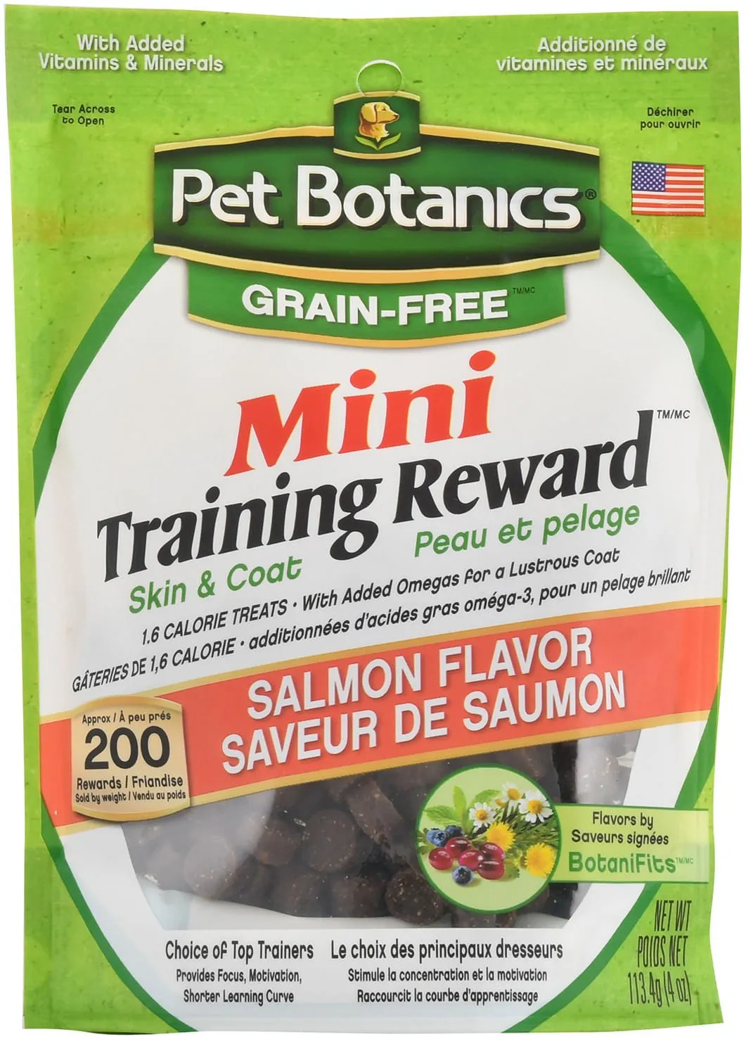 Pet Botanics Grain-Free Training Rewards Mini Treats, 4 oz