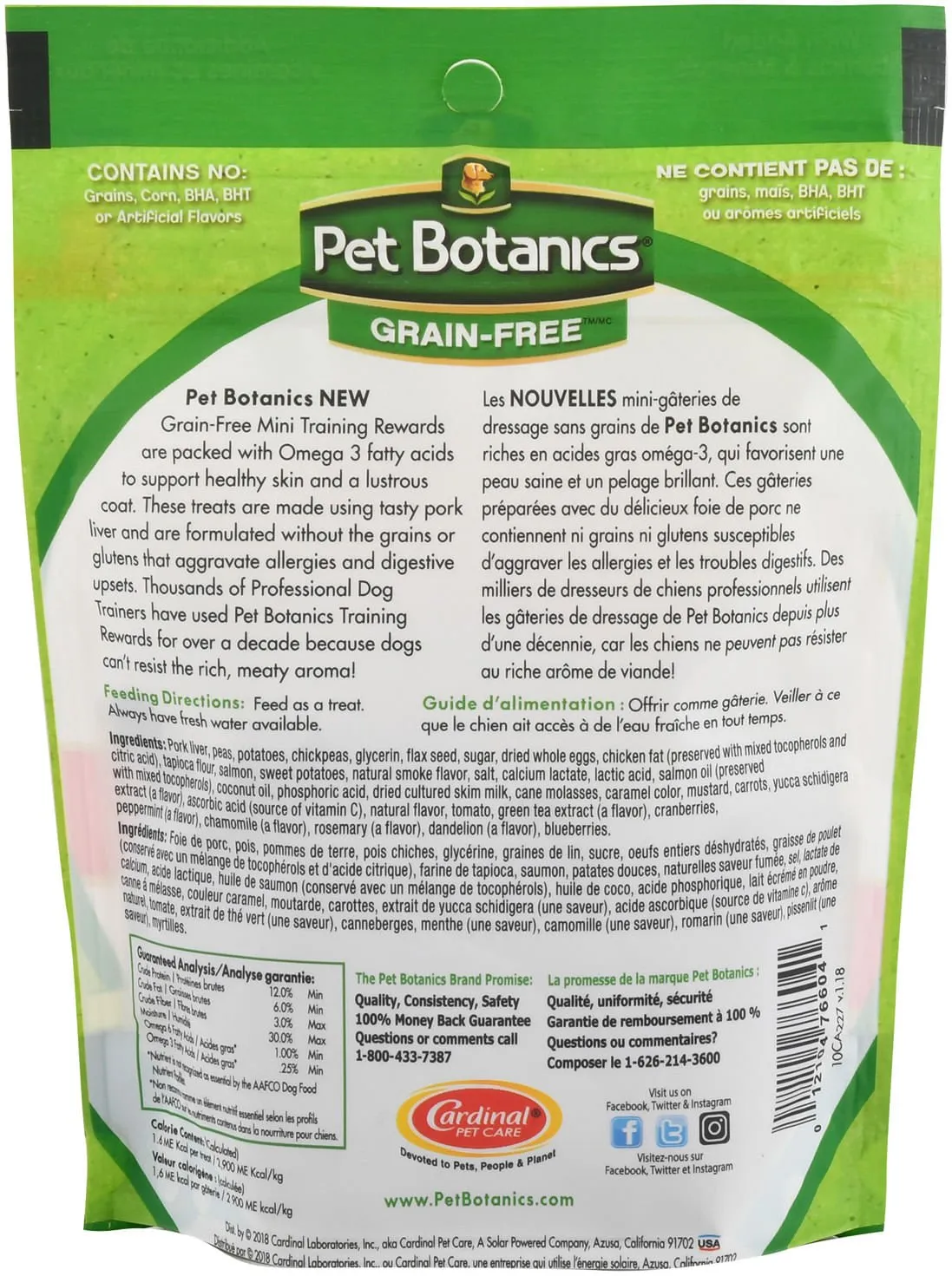 Pet Botanics Grain-Free Training Rewards Mini Treats, 4 oz