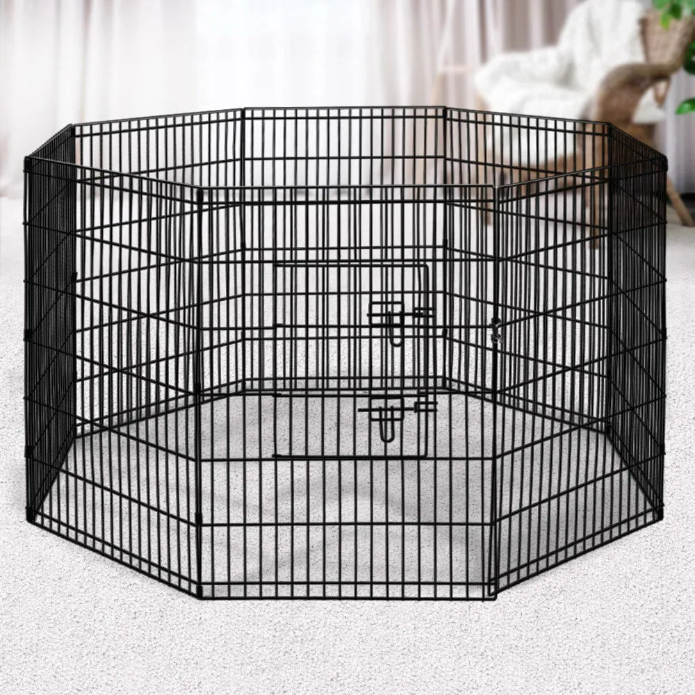 Pet Playpen 8-Panel 36in, Dog Puppy Exercise Enclosure