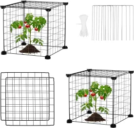 Plant Protectors from Animals, Heavy Duty Metal Plant Cages, 12"x12" Chicken Wire Cloche for Plants Wire Plant Covers Garden Protection Garden Plant Cloche, Chicken Wire Cloche Plant Protector