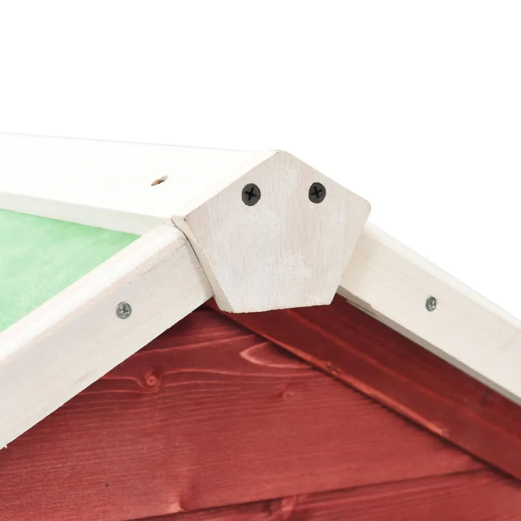 Red & White Hutch 140cm · Wood