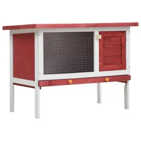 Red · Single Outdoor · Wood Hutch