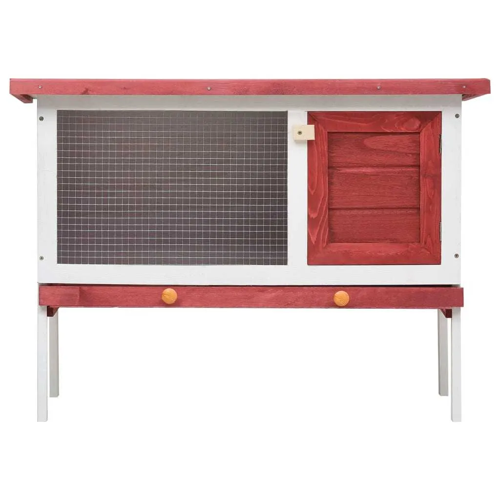 Red · Single Outdoor · Wood Hutch