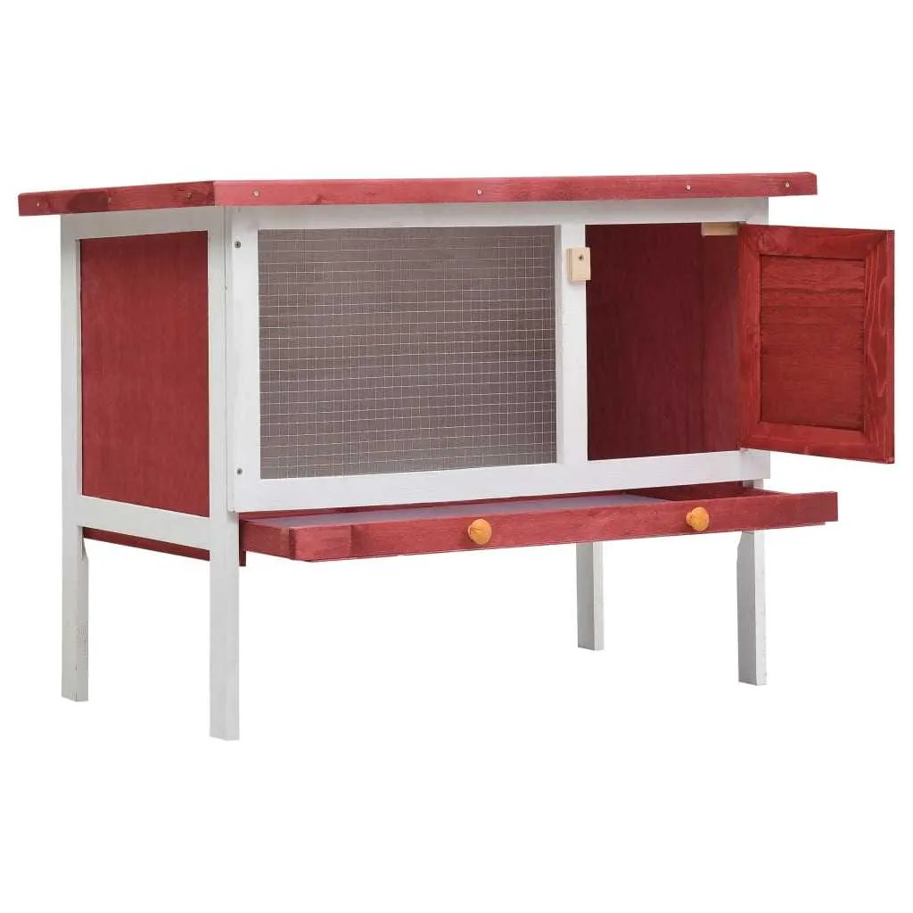 Red · Single Outdoor · Wood Hutch
