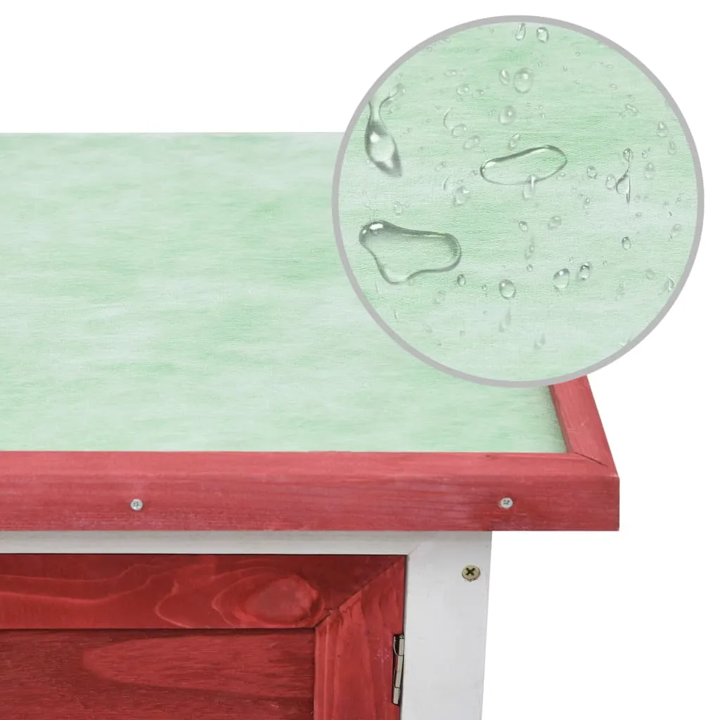 Red · Single Outdoor · Wood Hutch