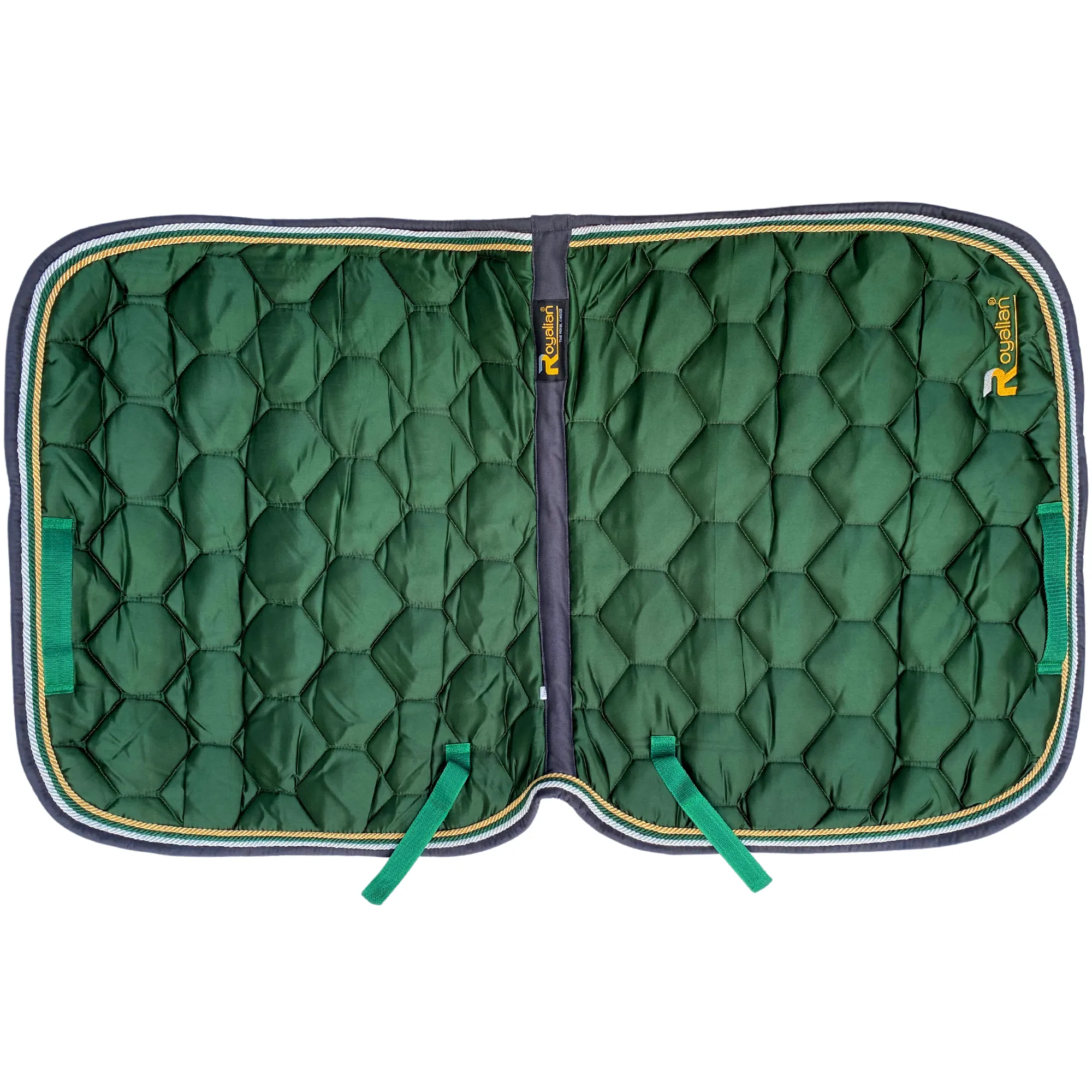 Royalian Horse Non-Slip Satin Hexagone Style Dressage Saddle Pad
