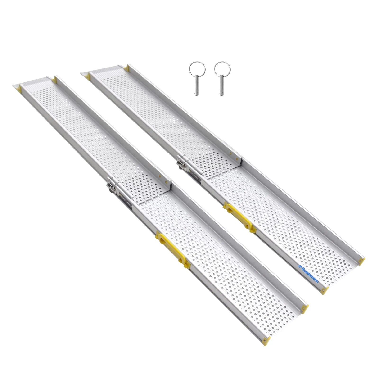 Ruedamann® 8" W Portable Aluminum Wheelchair Ramp 1 Set