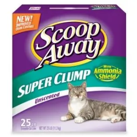 Scoop Away Super Clump Unscented Cat Litter (25-lb. Box)