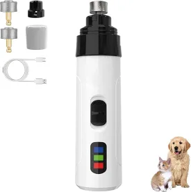 Silent Groom Pro Nail Grinder, Silent Groom Pro Pet Nail Trimmer for Dogs, Rechargeable USB Charging Pet Nail Grinder for Dogs and Cats (1pc)