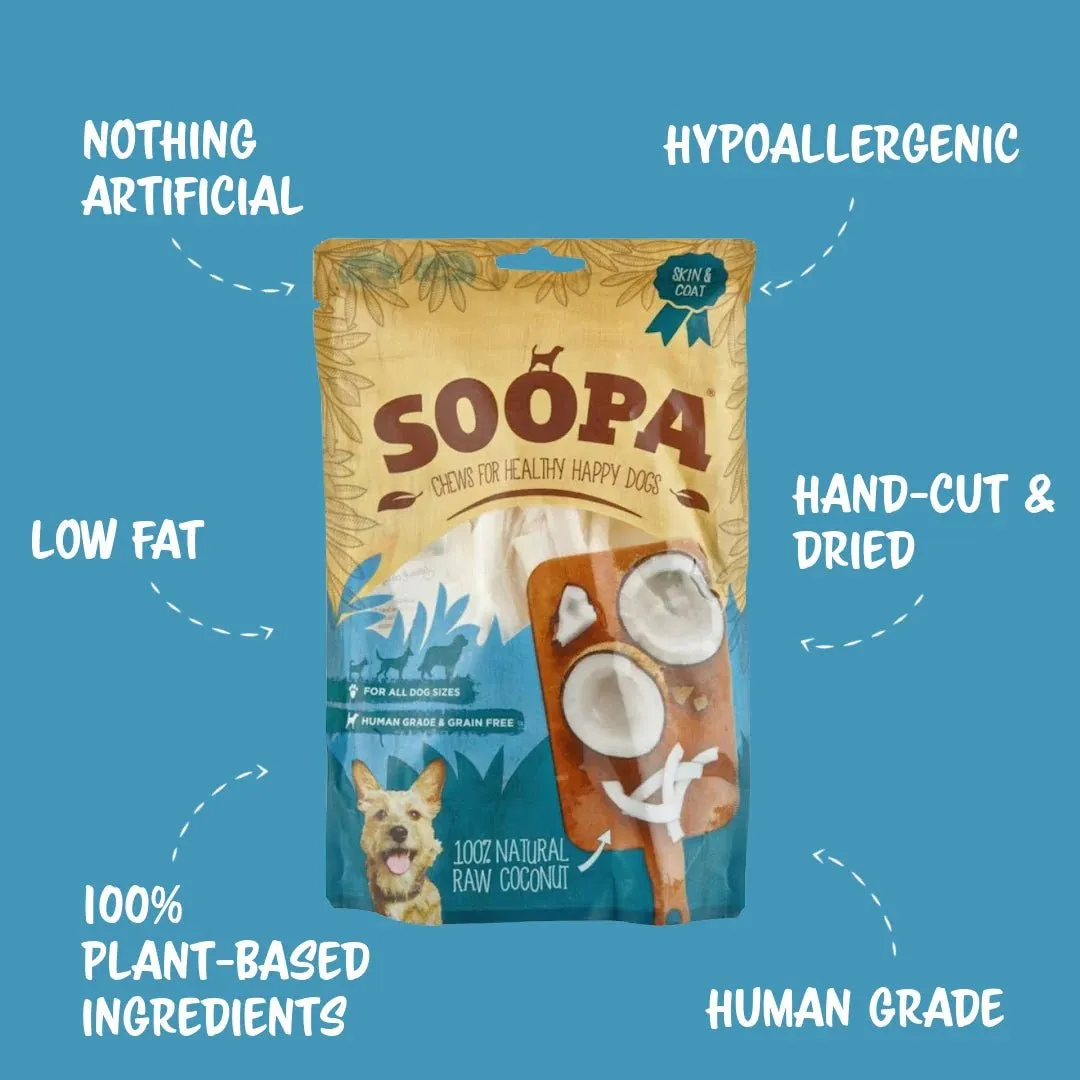 SOOPA Natural Coconut Chews for Dogs 100g
