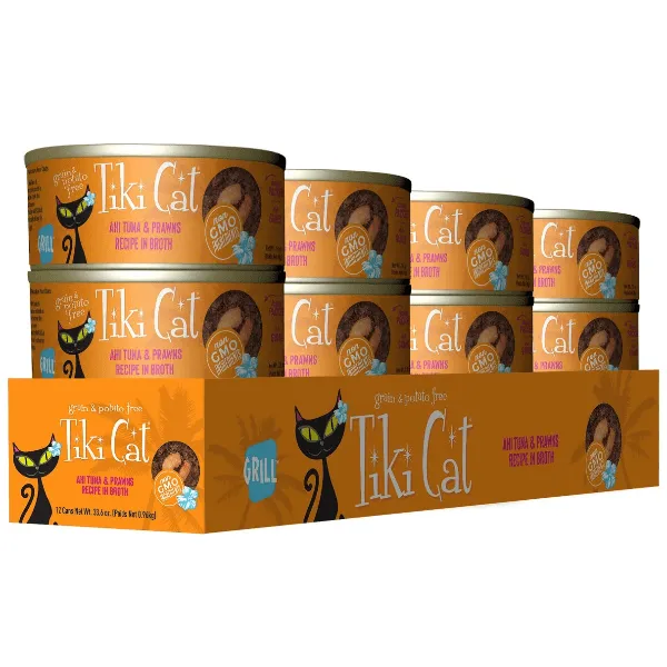 Tiki Cat Grill Ahi Tuna & Prawn Recipe Canned Cat Food