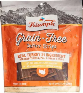 Triumph Dog Turkey, Pea, & Berry Grain Free Jerky, 24-Ounce