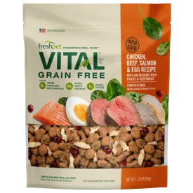 VITAL® GRAIN FREE CHICKEN, BEEF, SALMON & EGG RECIPE WITH ANTIOXIDANT-RICH FRUITS & VEGETABLES FOR DOGS