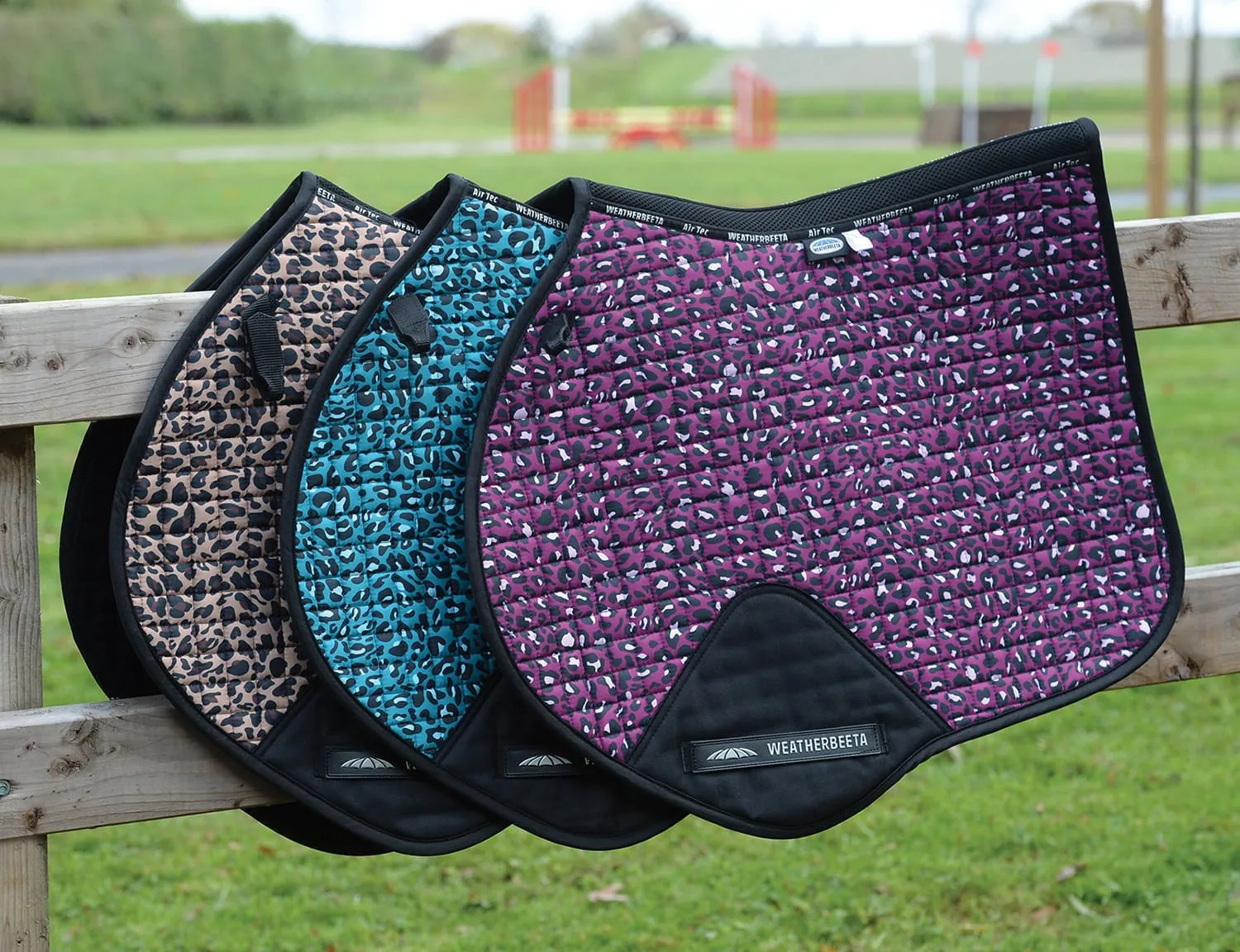 WeatherBeeta Prime Leopard Jump Shaped Saddle Pad