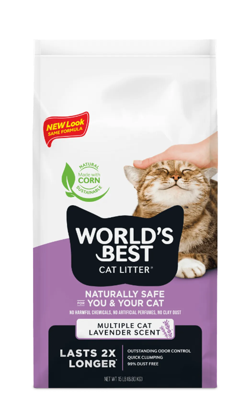 World's Best Cat Litter Multiple Cat Lavender Scented, Cat Litter