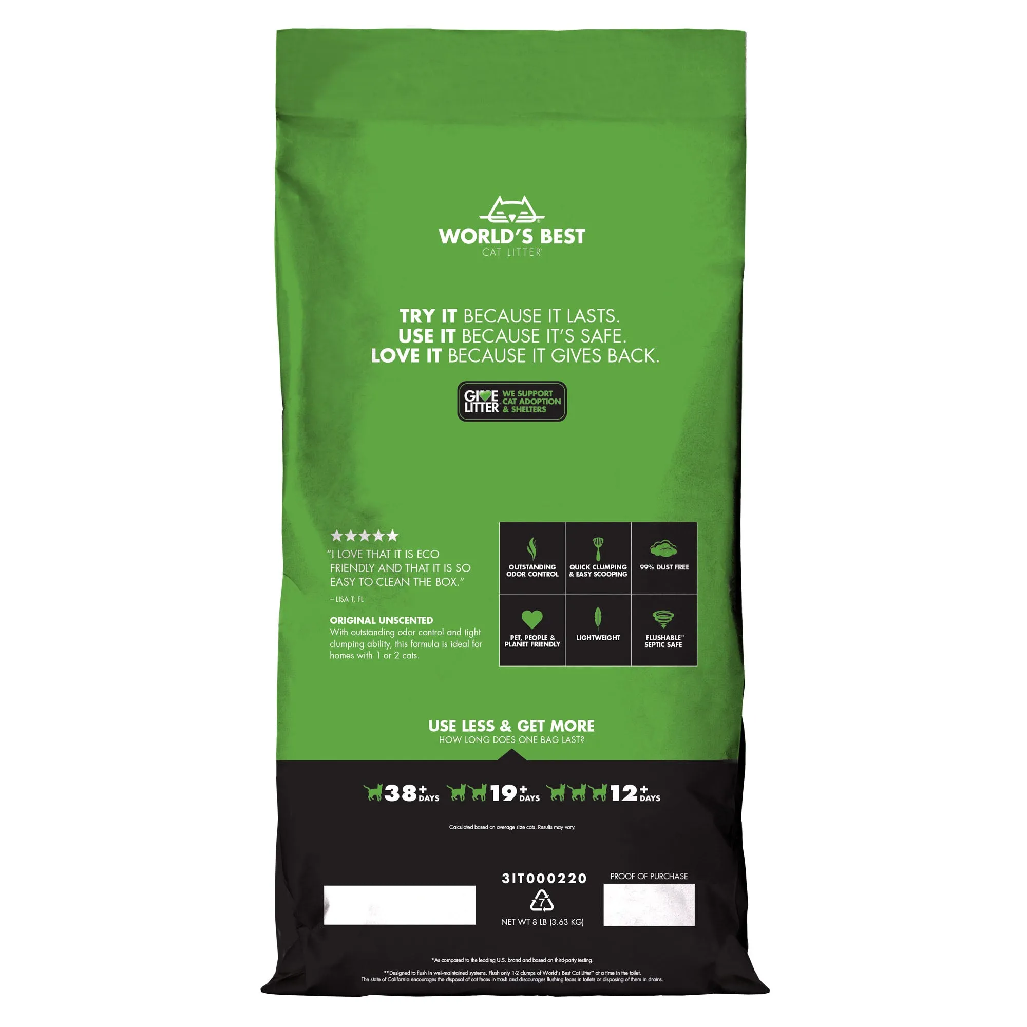 World’s Best Cat Litter Original (3 sizes)